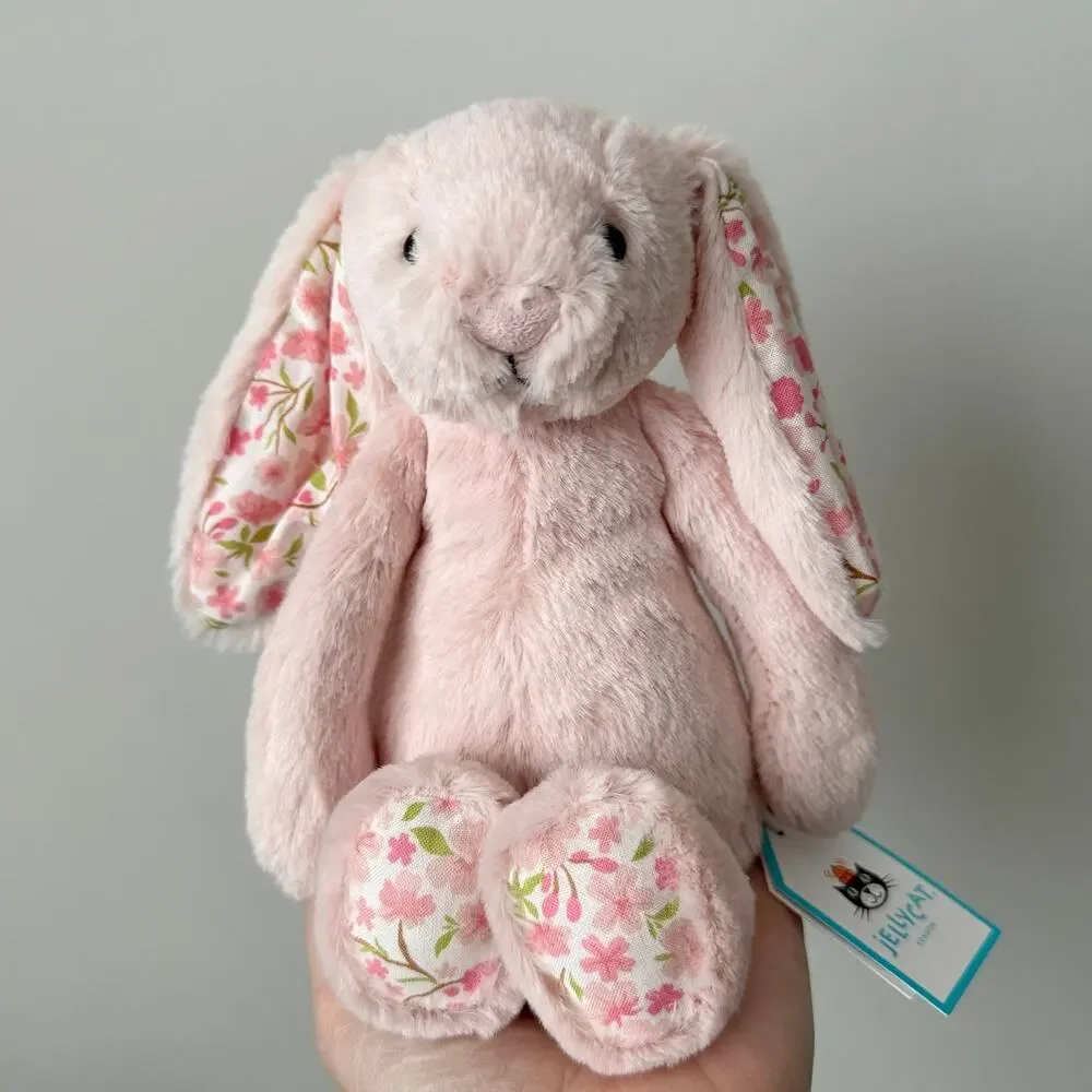 AUTHENTIC Jellycat Blossom Blush Bunny 'Bloom' Little Small NWT Fast Shipping! - Picture 2 of 4